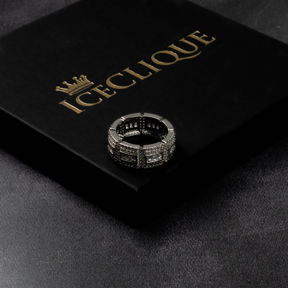 Iced Chunk Ring - ICECLIQUE JEWELRY