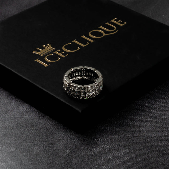 Iced Chunk Ring - ICECLIQUE JEWELRY