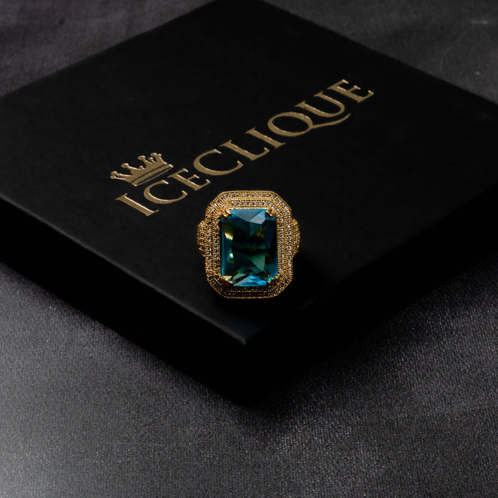 Iced Out Ruby Ring - ICECLIQUE JEWELRY