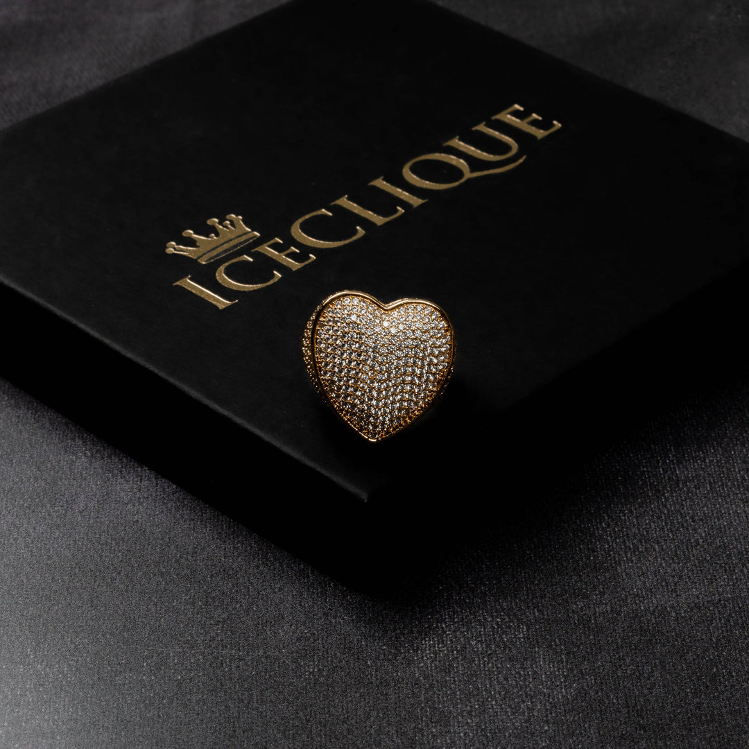 Iced Heart Ring - ICECLIQUE JEWELRY