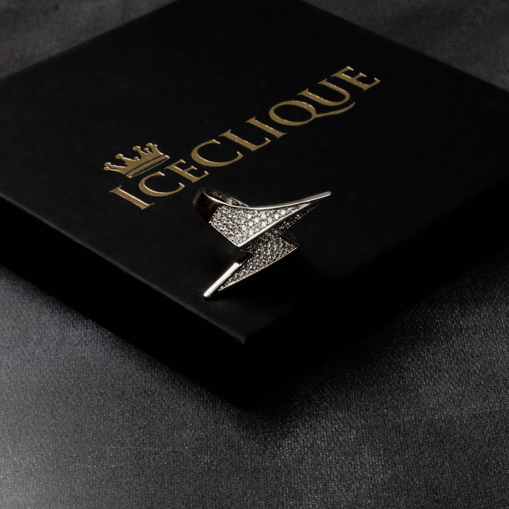 Iced Lightning Ring - ICECLIQUE JEWELRY