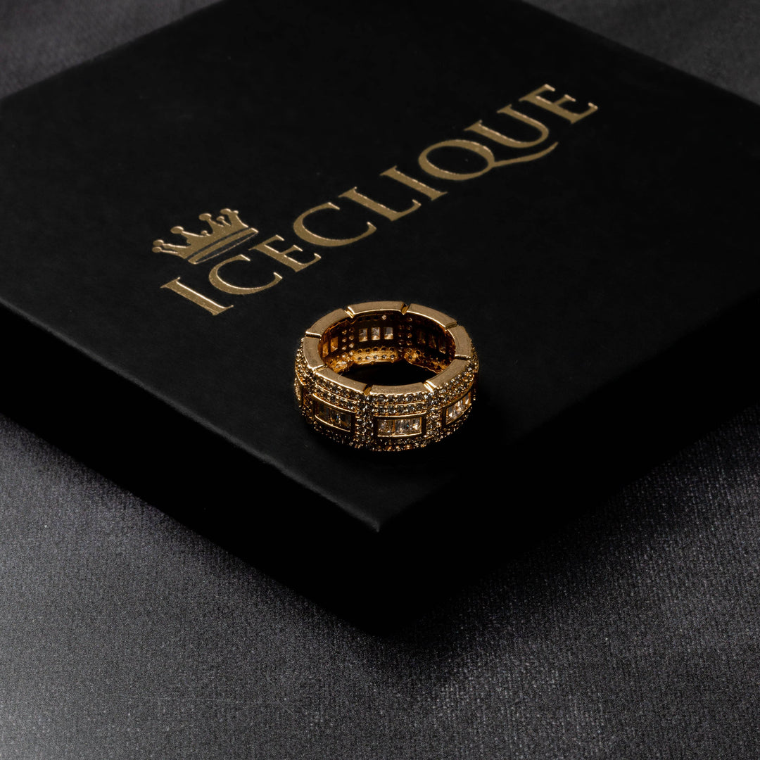 Iced Chunk Ring - ICECLIQUE JEWELRY