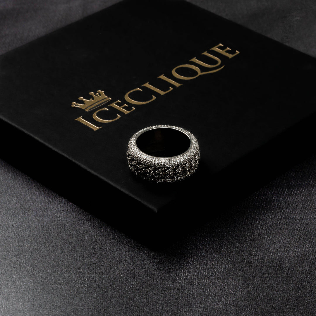 Iced Rotating Cuban Ring - ICECLIQUE JEWELRY
