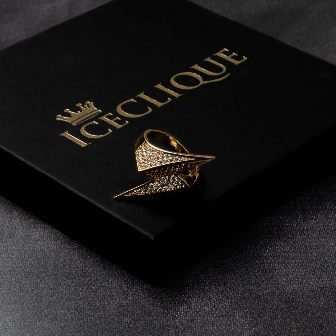 Iced Lightning Ring - ICECLIQUE JEWELRY