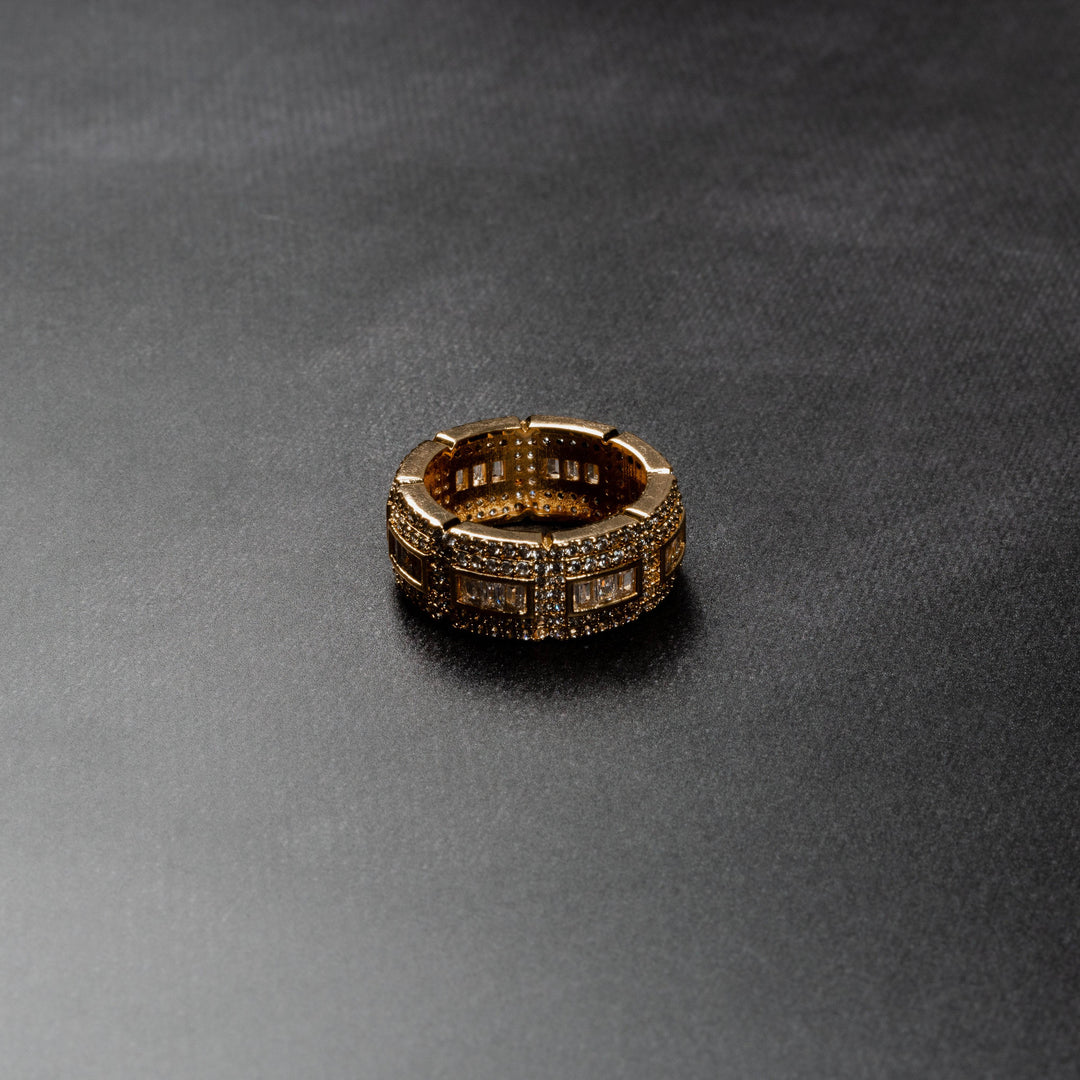 Iced Chunk Ring - ICECLIQUE JEWELRY
