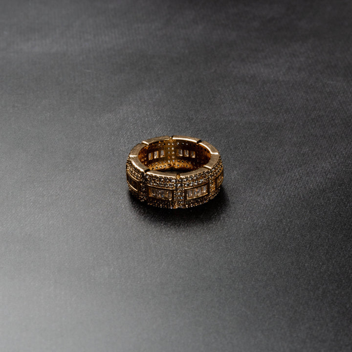 Iced Chunk Ring - ICECLIQUE JEWELRY