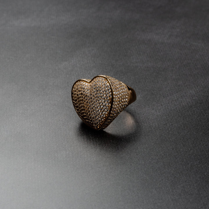 Iced Heart Ring - ICECLIQUE JEWELRY