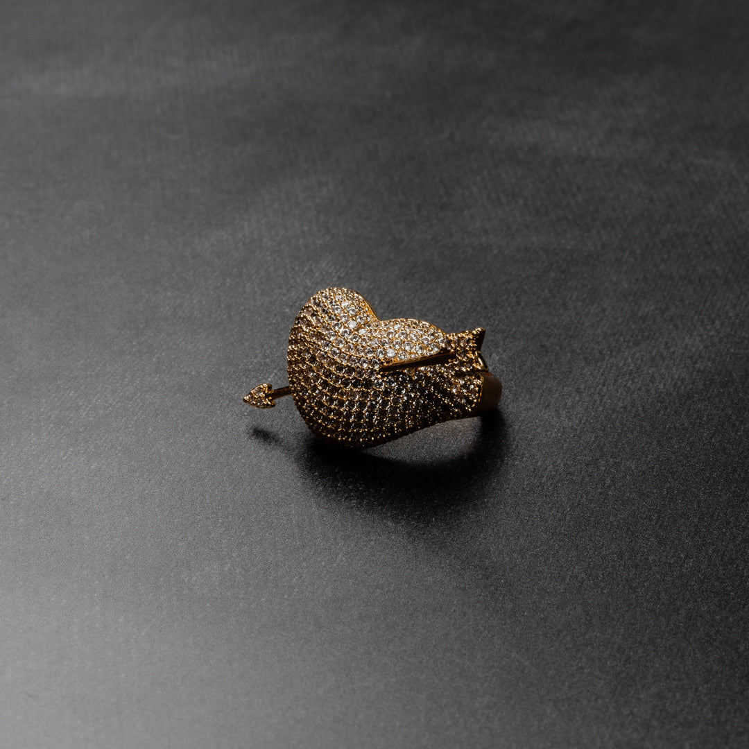 Iced Cupid Arrow Ring - ICECLIQUE JEWELRY