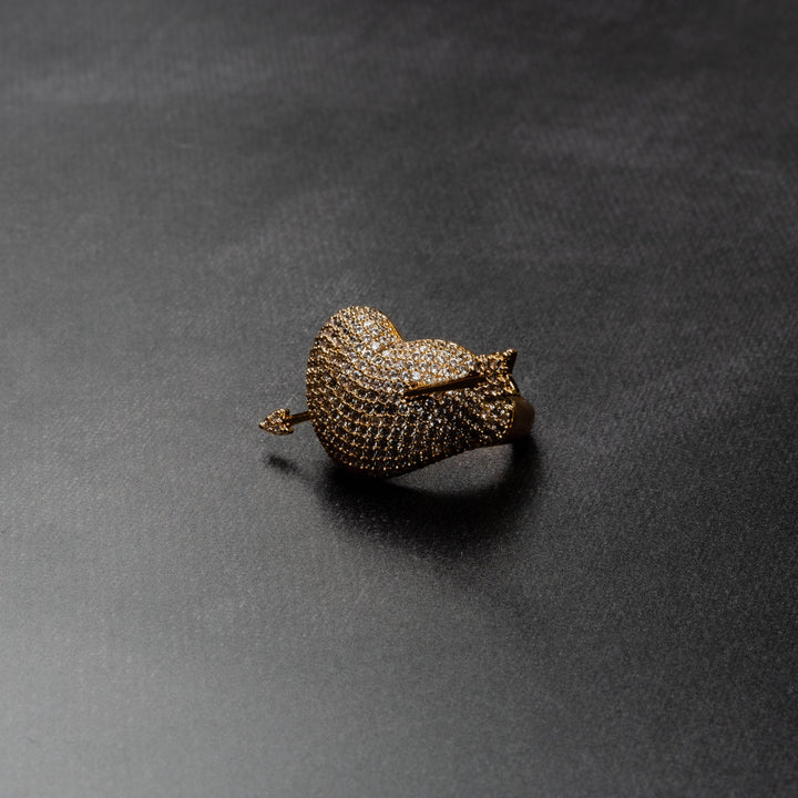 Iced Cupid Arrow Ring - ICECLIQUE JEWELRY