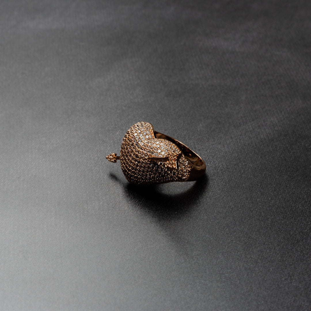 Iced Cupid Arrow Ring - ICECLIQUE JEWELRY