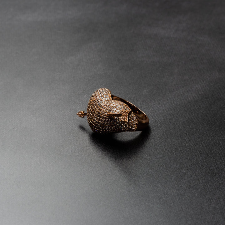 Iced Cupid Arrow Ring - ICECLIQUE JEWELRY