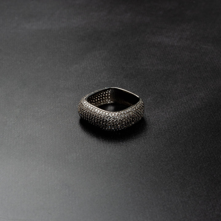Iced Square Ring - ICECLIQUE JEWELRY
