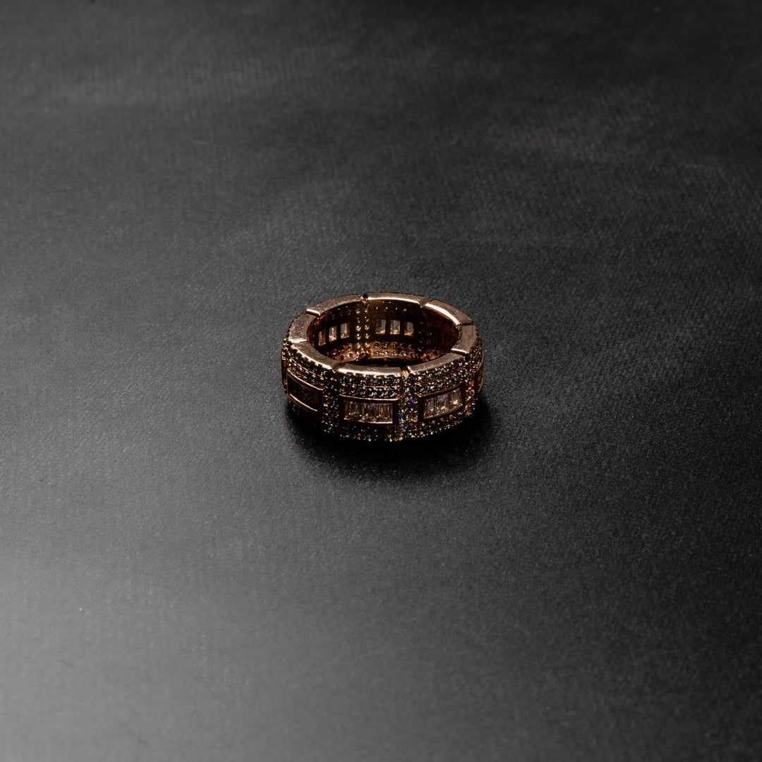 Iced Chunk Ring - ICECLIQUE JEWELRY