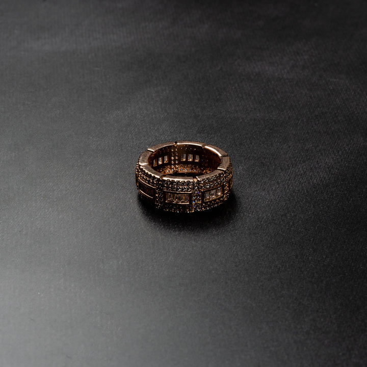 Iced Chunk Ring - ICECLIQUE JEWELRY