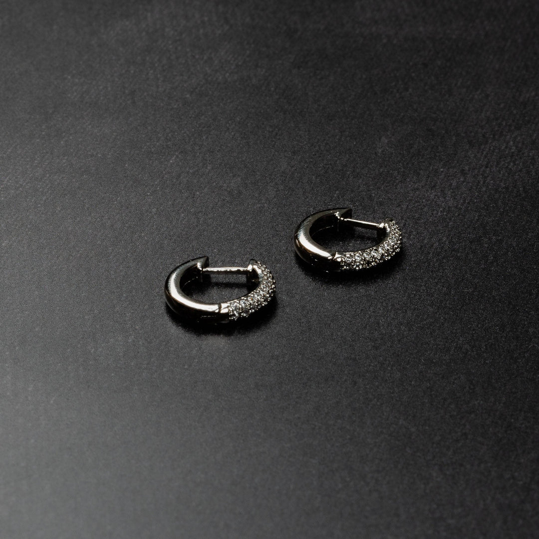 Iced Out Hoop Earrings - ICECLIQUE JEWELRY
