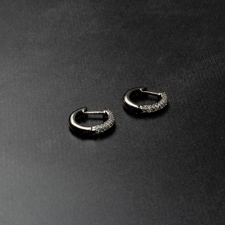Iced Out Hoop Earrings - ICECLIQUE JEWELRY