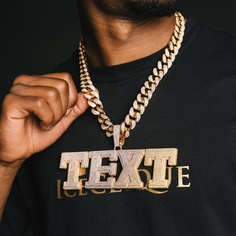Custom Multi-Layer Letter Pendant - ICECLIQUE JEWELRY
