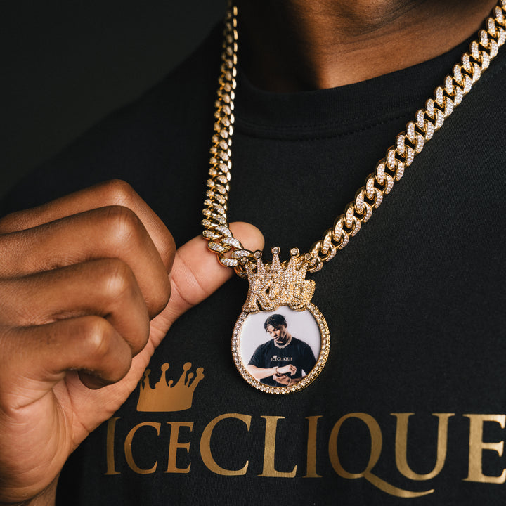 King Custom Photo Pendant - ICECLIQUE JEWELRY