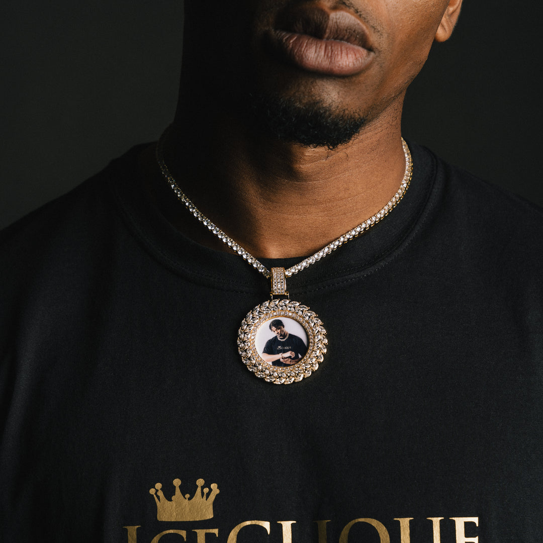 Flower Petal Custom Photo Pendant - ICECLIQUE JEWELRY