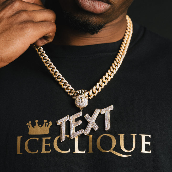 Custom Moneybag Letter Pendant - ICECLIQUE JEWELRY