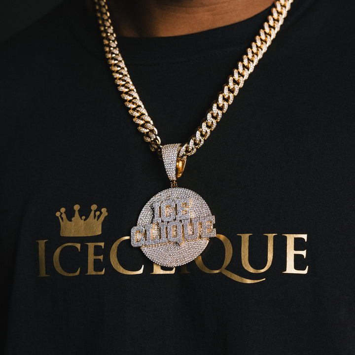 Custom Letter Round Pendant - ICECLIQUE JEWELRY