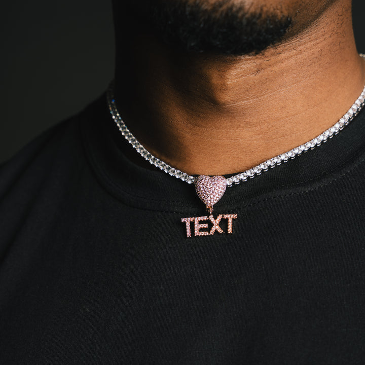 Custom Heart Letter Pendant - ICECLIQUE JEWELRY