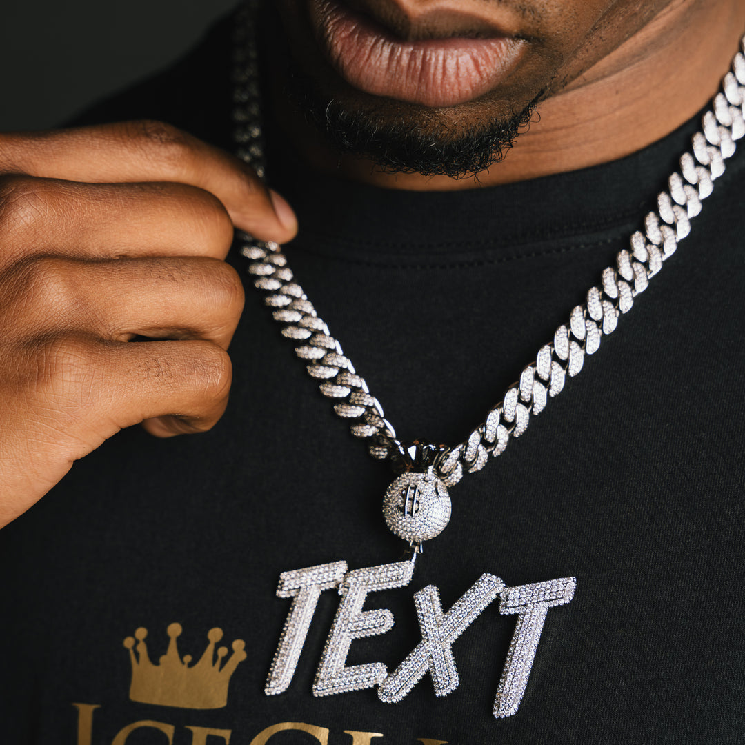 Custom Moneybag Letter Pendant - ICECLIQUE JEWELRY