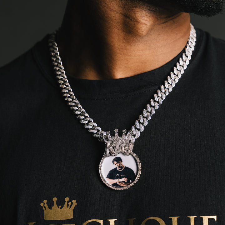 King Custom Photo Pendant - ICECLIQUE JEWELRY