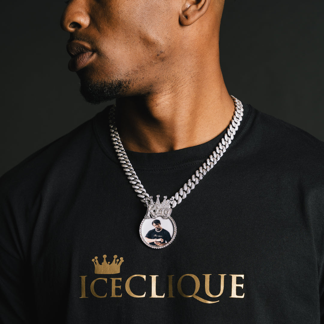 King Custom Photo Pendant - ICECLIQUE JEWELRY