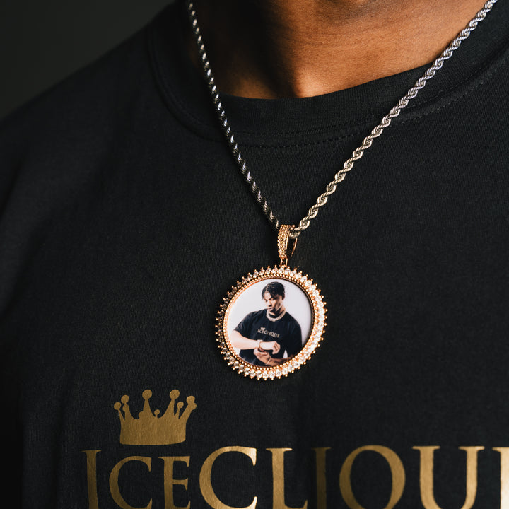 Sun Ray Custom Photo Pendant - ICECLIQUE JEWELRY
