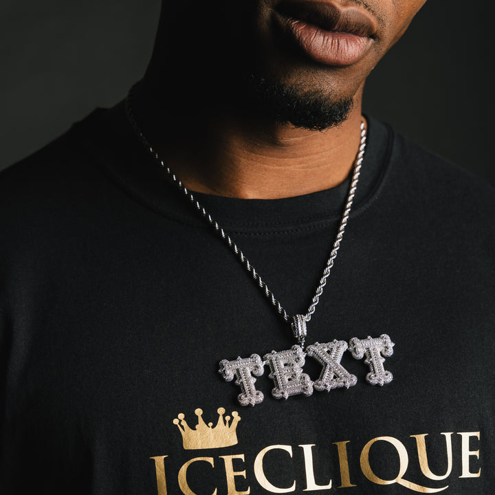 Custom Thorn Font Pendant - ICECLIQUE JEWELRY