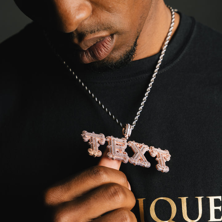 Custom Thorn Font Pendant - ICECLIQUE JEWELRY