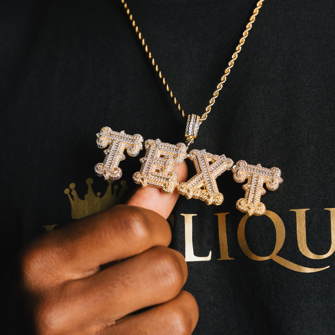 Custom Thorn Font Pendant - ICECLIQUE JEWELRY
