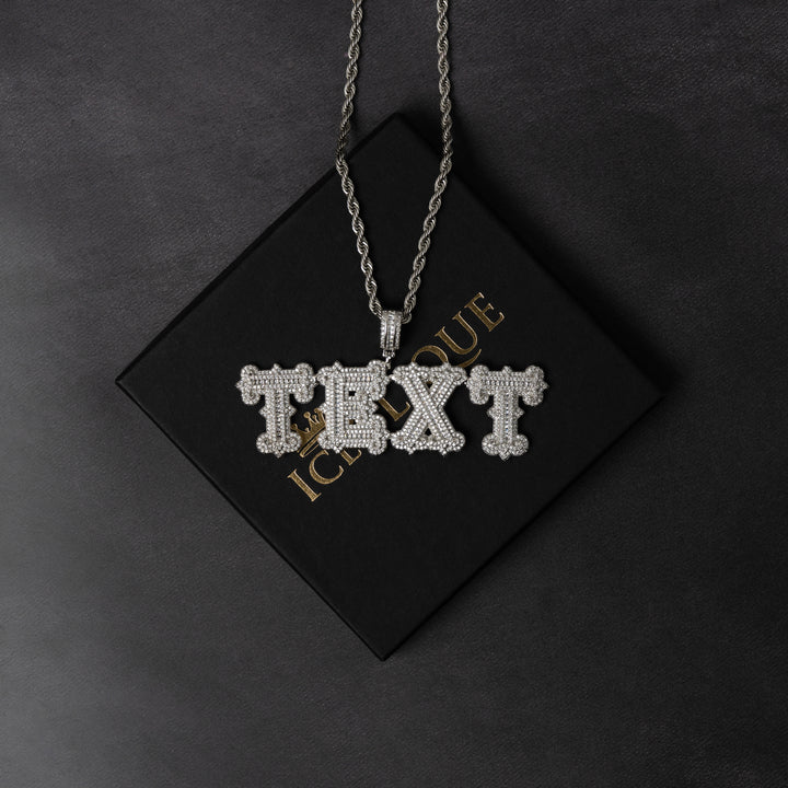 Custom Thorn Font Pendant - ICECLIQUE JEWELRY
