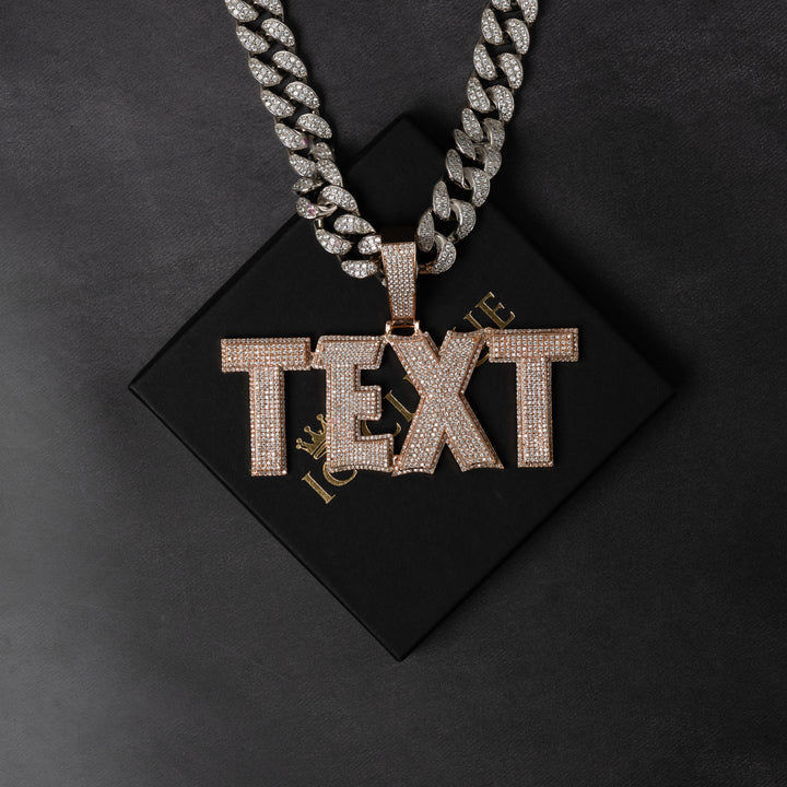 Custom Modern Letter Pendant - ICECLIQUE JEWELRY