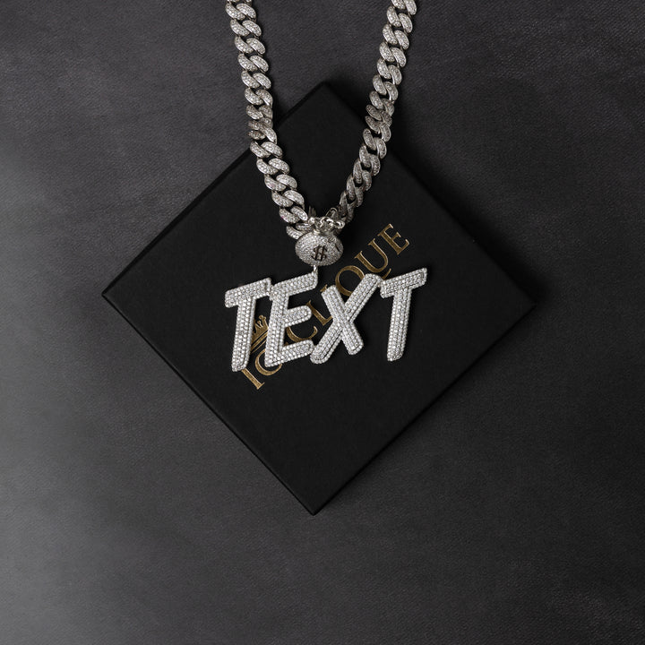Custom Moneybag Letter Pendant - ICECLIQUE JEWELRY