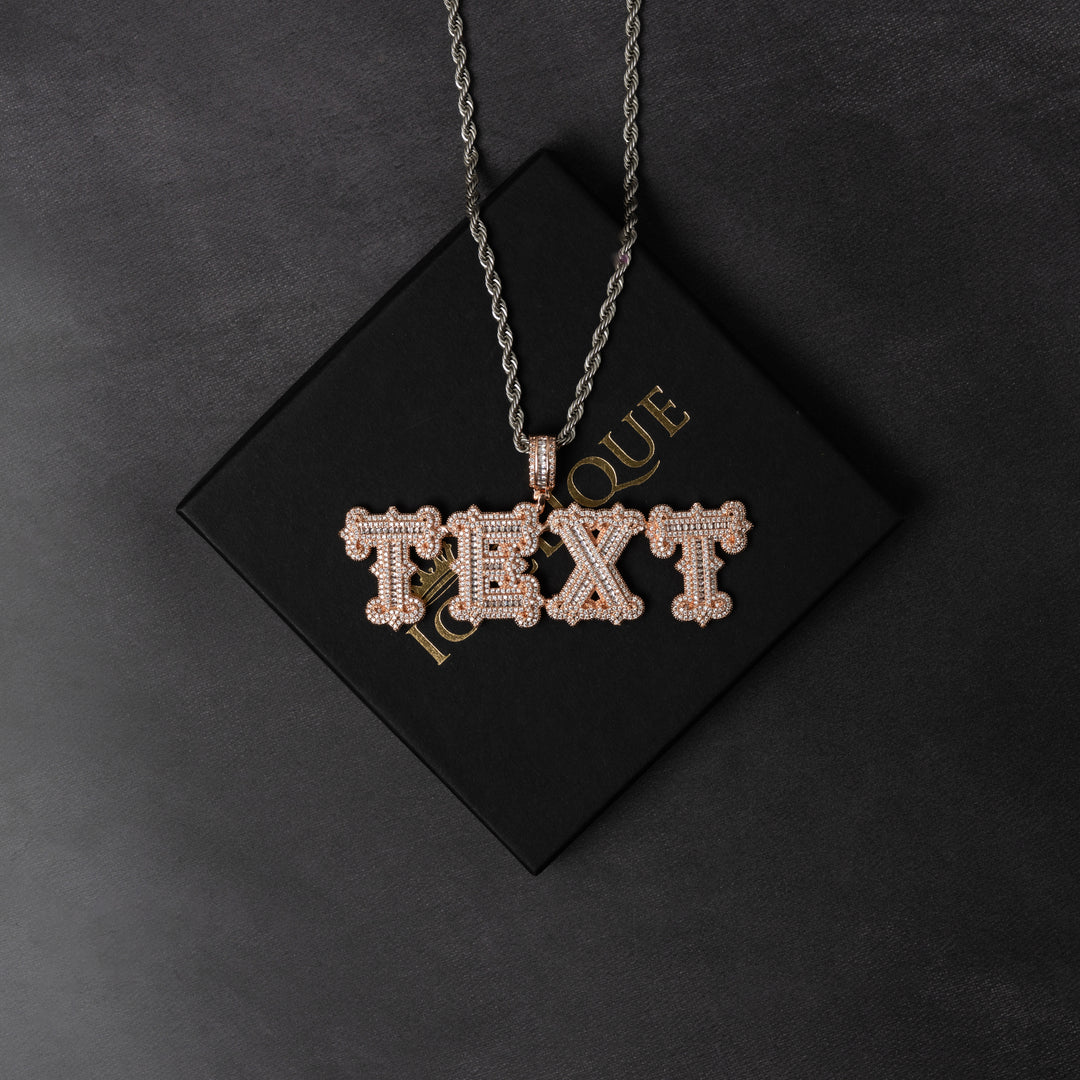 Custom Thorn Font Pendant - ICECLIQUE JEWELRY