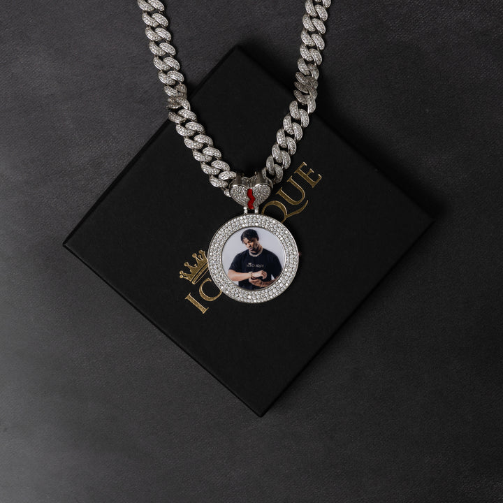 Broken Heart Custom Photo Pendant - ICECLIQUE JEWELRY