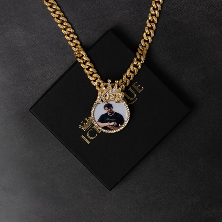 King Custom Photo Pendant - ICECLIQUE JEWELRY
