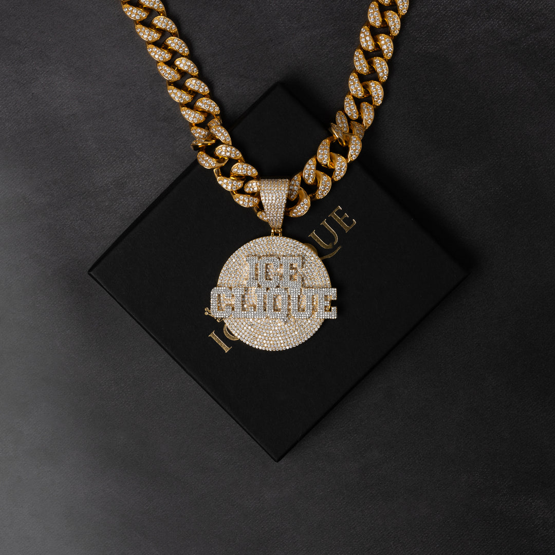 Custom Letter Round Pendant - ICECLIQUE JEWELRY