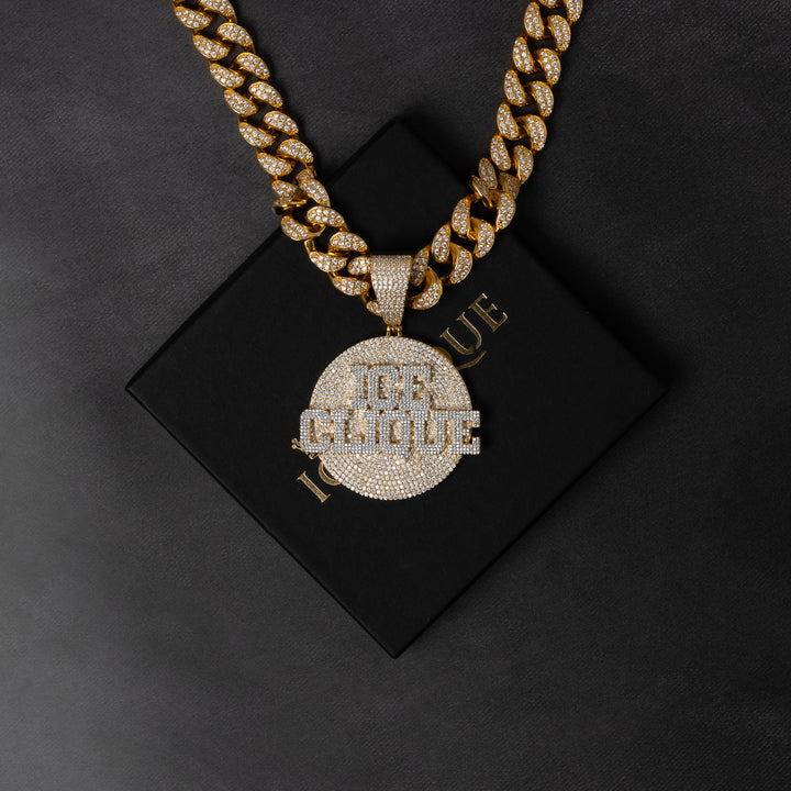 Custom Letter Round Pendant - ICECLIQUE JEWELRY