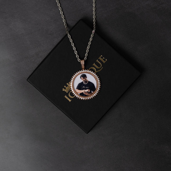 Sun Ray Custom Photo Pendant - ICECLIQUE JEWELRY