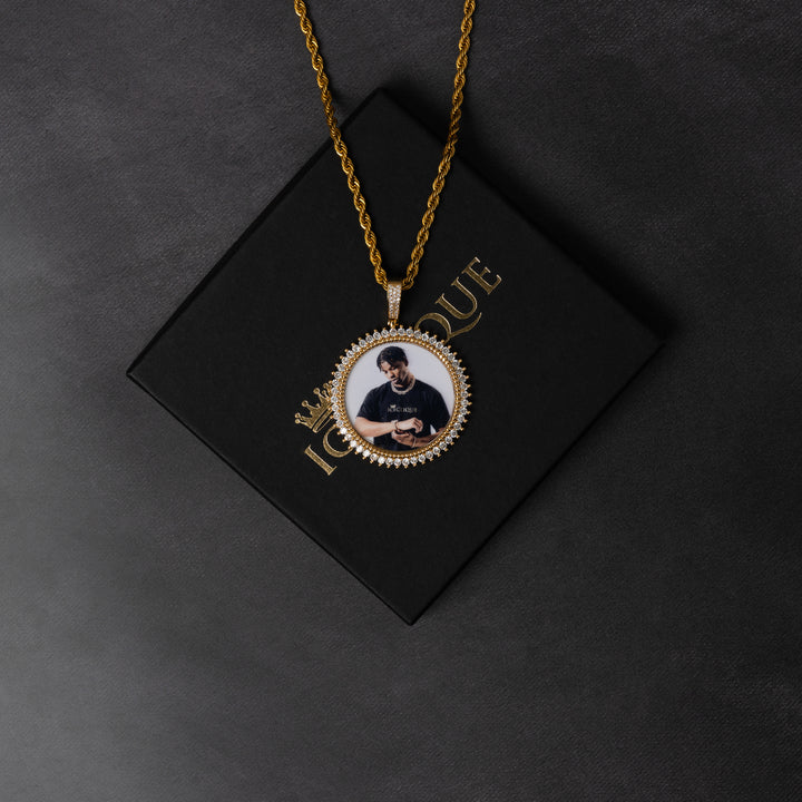 Sun Ray Custom Photo Pendant - ICECLIQUE JEWELRY