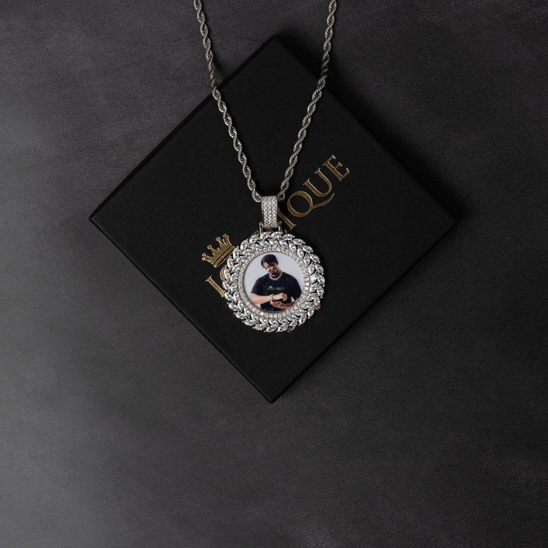 Flower Petal Custom Photo Pendant - ICECLIQUE JEWELRY