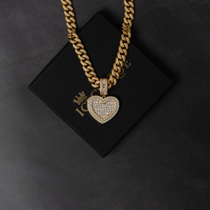 Closed Heart Custom Photo Pendant - ICECLIQUE JEWELRY