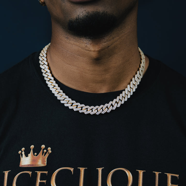 14MM Prong Cuban Chain - ICECLIQUE JEWELRY