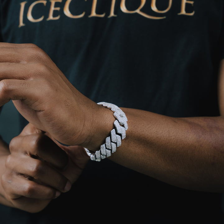 19MM VVS Micro Pave Cuban Bracelet - ICECLIQUE JEWELRY