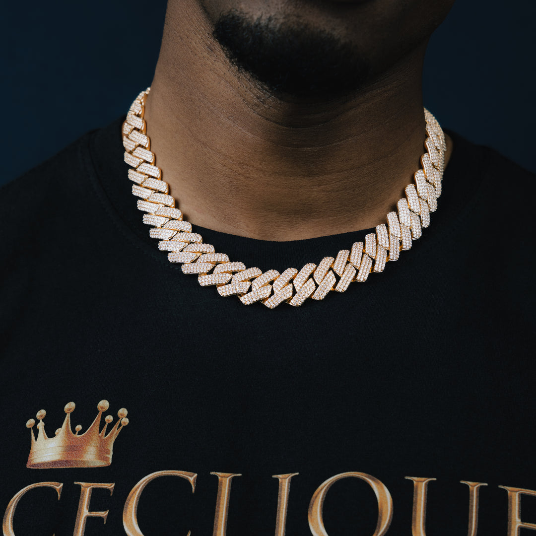 19MM VVS Micro Pave Cuban Chain - ICECLIQUE JEWELRY