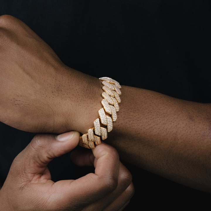 19MM VVS Micro Pave Cuban Bracelet - ICECLIQUE JEWELRY