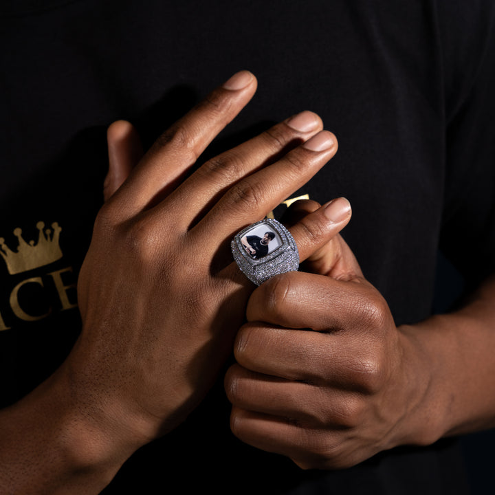 Custom Photo Ring - ICECLIQUE JEWELRY